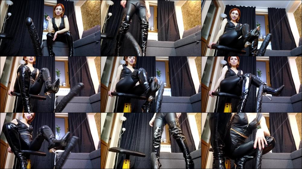Kicking your cock with my boots - March 16, 2019