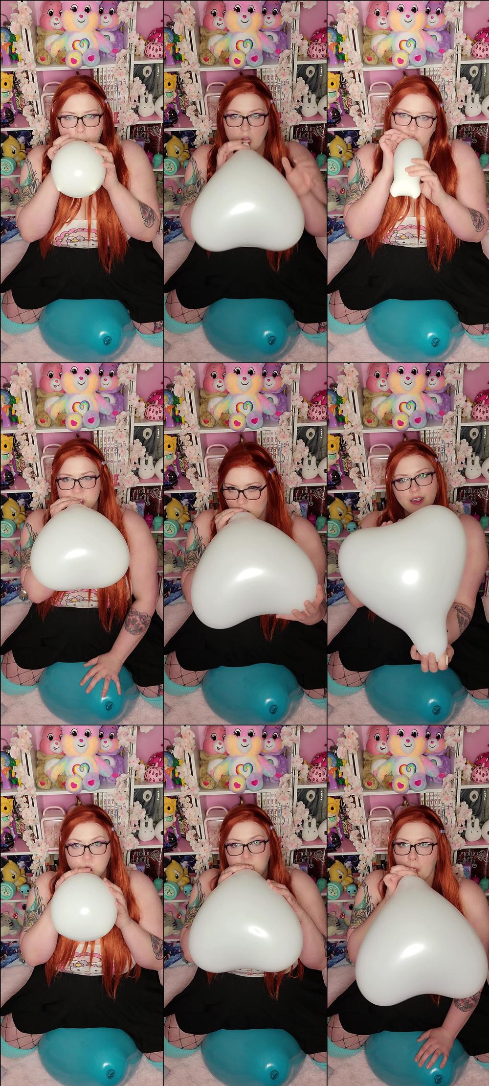 Nerdy Ginger Blows heart & rides loon - March 16, 2022
