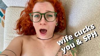 cucked: wife humiliates you while cumming on big futa cock (veggiebabyy)