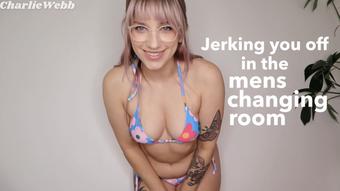 Jerking you off in the mens change room (CharlieWebb)