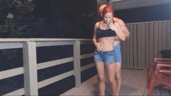 Boy/Girl Outdoor Fucking Blowjob Facial - November 01, 2018 (KandissKiss)