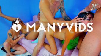 Two cops DESTROY these lesbians' HOLES (Xlivestudio)