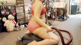 Illianna - Vacuuming- Prechristmas Party (Illianna)
