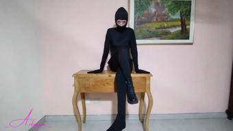 POV YOUR STEPMOM NINJA CATSUIT MAKES YOU AN INTERROGATION (_Arlequin_)