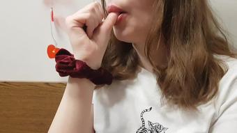 Wetschoolgirl Asmr Wet Thumb Sucking 60 Fps Hd (WetSchoolGirl)