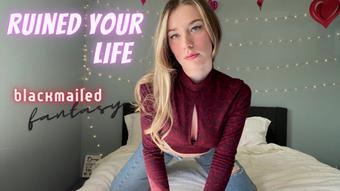 Ruined your life - blackmail fantasy (Goddess Ally Etana)