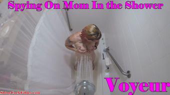 Spying on Mom in the Shower: Voyeur - July 06, 2019 (Jane Cane)