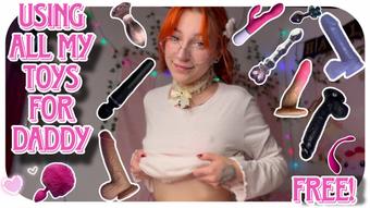 FREE PUSSYPLAY AND STRETCHING ASSHOLE FOR DADDY (cutielanalova)