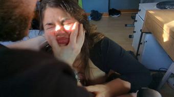 Rough BJ slapped, manhandled, spat on (Lucia Gomez)