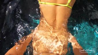 Molly Sweet Outdoor Fuck In The Pool Cum In Mouth (Molly Sweet)