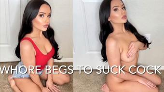 DUMB SLUT W CUTE FEET BEGS TO SUCK COCK (Mia Jocelyn)