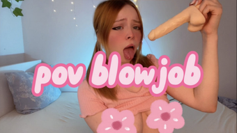 POV deepthroat blowjob (OlashPeachy)