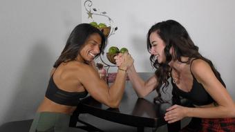 Alexis vs Ama: Arm Wrestling (Alexis Rain)