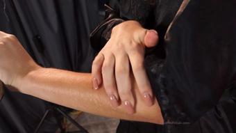 Adriana Uses Arm Hair Show to Pay Repair (Custom Fetish)