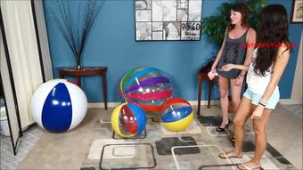 MaryJane's Inflatable Beach Ball Sit Pop (Custom Fetish)