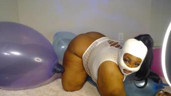 Marley The Masked Fatty - Bbw Mega Jumbo Globo Hinchando Y Explosión! (Marley The Masked Fatty)