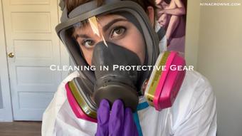 Cleaning in Protective Gear (Nina Crowne)