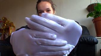 SATIN Glove Worship Me JOI (Goddess Vanessa)
