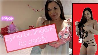 Trying on Lingerie for Daddy - February 10, 2023 (MilaMaeXO)