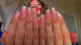 Worship Long Pink Nails (Goddess Vanessa)