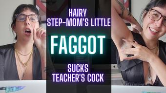 Hairy StepMom's Little Faggot Sucks Cock (jadelussuria)