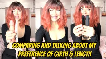 Comparing And Talking About My Preference Of Girth & Length - October 27, 2024 (Yourhikerbabe)