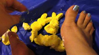 Peeps get Squished - April 11, 2017 (paypeaches)