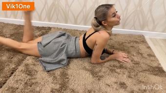 Fucked a girl with pigtails in her holes (SweetBlondyVi)