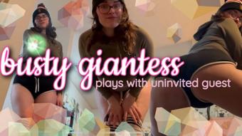 Busty Giantess Toys With Tiny Uninvited Guest (bbybimbogamer)