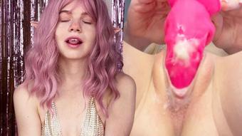 Little elf cums close-up - December 10, 2022 (Hanna_Banana)