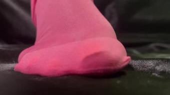 Pink Nylons Peep Toe Heels Removal (Pink Foxx)