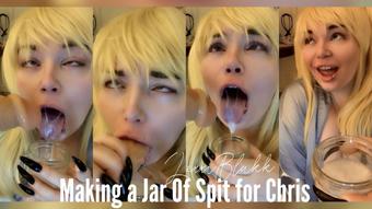 Making a Jar of Spit for Chris (Lexxiblakk)