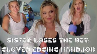 Sister Loses The Bet: Gloved Edging Handjob - September 11, 2023 (MILF Nikki Lynn)