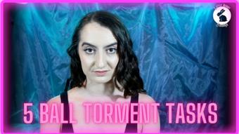 5 Cock and Ball Torment Tasks - Jun 1, 2023 (LittleBunnyB)