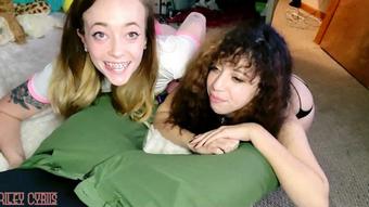 Teen shows Daddy's new toy to suck cock (Riley Cyriis)