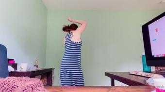 themistressb 07 07 2021 2130998941 It never fails; I sit down at my desk to get to work and a good song comes on.. What am I  (themistressb)