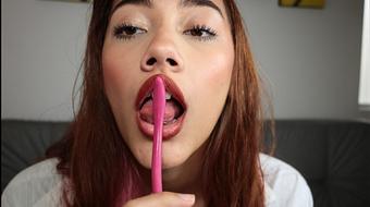 I like to put small things up my nose (Cloe stone Scott)