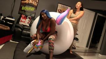 Adrienne & Paris Inflatable Fun - PART 1 (Ginary)