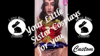 Your Little Sister Cosplays Wonder Woman - Dec 5, 2021 (LittleBunnyB)
