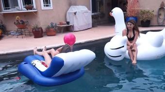 Madison n Vivian's Pool B2P Race SHORT (Custom Fetish)