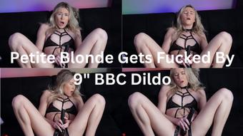 Petite Blonde Gets Fucked By 9" BBC Dildo (keeks_3005)