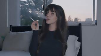 Smoking In Bed At Sunset (Dani Lynn)