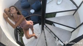 Backstage photos rooftop (Gina Gerson Real)
