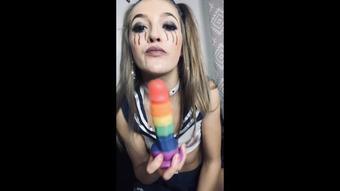 Dead little dolly sucks dildo (RhiannonRyder1995)