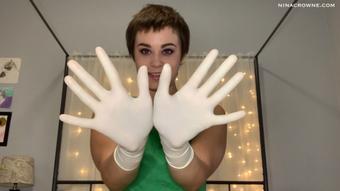 Surgical Gloves Over Mouth (Nina Crowne)