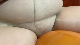 Big girl riding big balloon (RoxanneMiller)