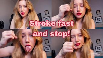 Stop & go stroking with eye-contact (Babyheavanian)