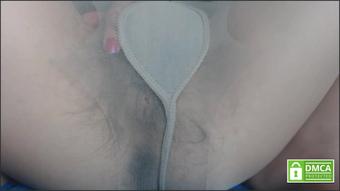 Pregnantmiodelka Playing With Hairy Pussy Under Pantyhose (PregnantMiodelka)