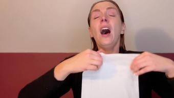Breaking News Anchor Sneezes and Blows Nose (SneezeGoddess)