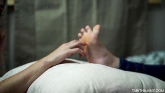 Up Close Foot Tickling My BFF (TheTabithaJane)